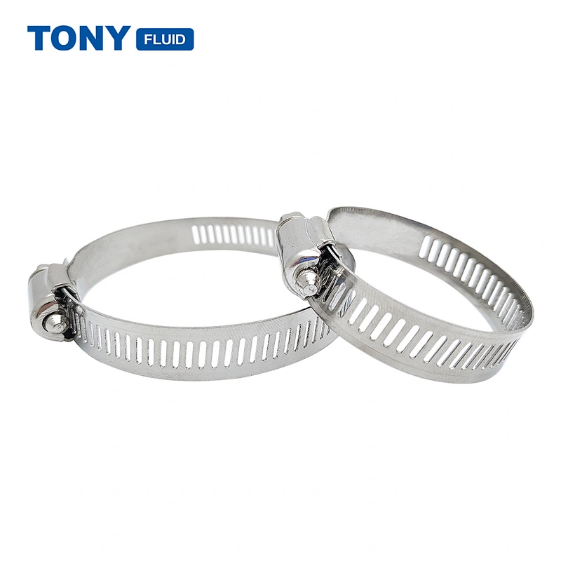 All/Semi Steel Automobile Mini Hose Clamp American Type Adjustable Clamp