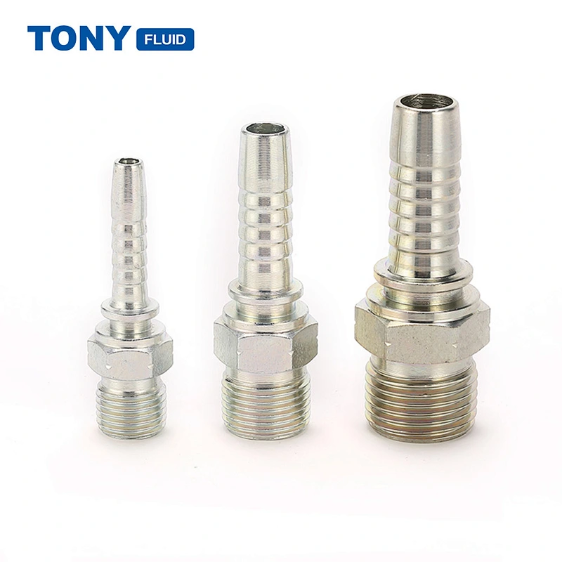Stainless Steel Hydraulic NPT Male Thread Hose Connector Adapter Compression Hose Pipe Fitting