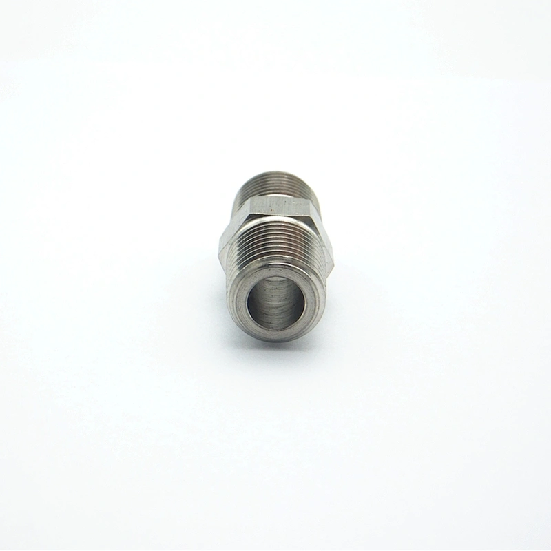 3/8'' NPT Male Hex Nipple High Pressure SS316 Tube Connector Fitting