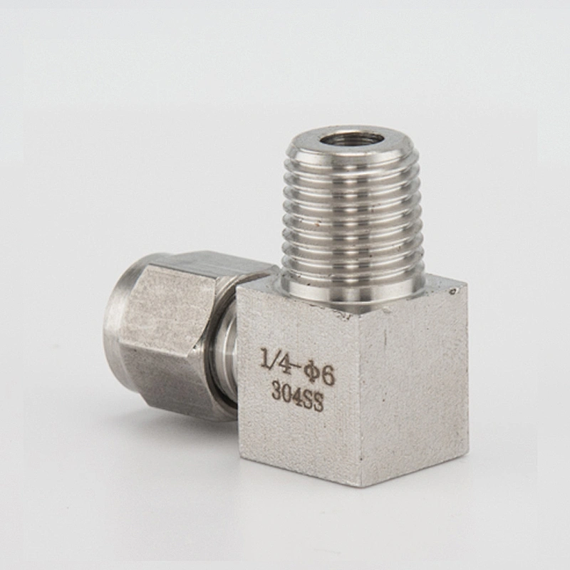 316 Stainless Steel Union Elbow 1/4 inch Tube x 1/4 inch NPT Male 90 Degree Elbow Tube Fitting
