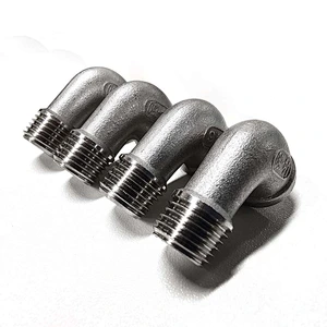 TONY Stainless Steel 316 SS316 Male to Female NPT BSP Elbow Pipe Fitting Hydraulic Threaded Fitting