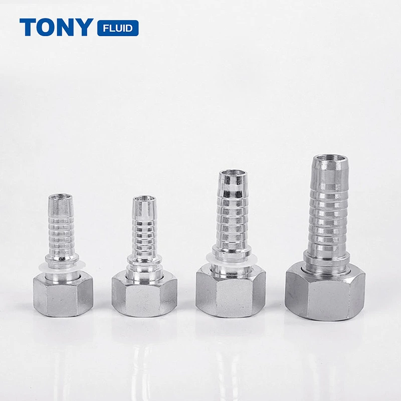 High Pressure Hydraulic Pipe Fittings Stainless Steel Steam Oil Compression Hose Adapter Fitting