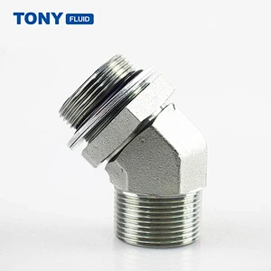Industrial Hydraulic Fittings Elbow Union Stainless Steel Steam Oil Compression Hose Pipe Fitting