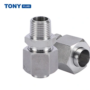 High Pressure 6000 PSI 316 Stainless Steel Single Ferrule Tube Fitting Male Thread Hydraulic Ferrule Fitting