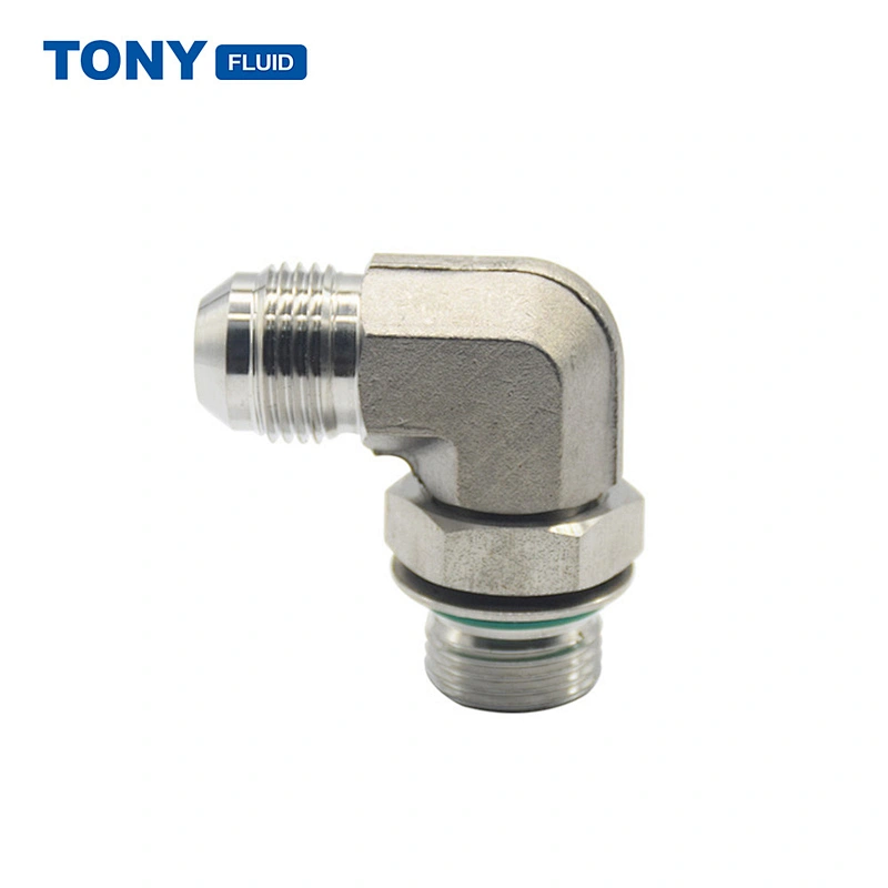 China Suppliers High Pressure Steam Hydraulic Hose Fittings Elbow Male JIC Pipe Fitting