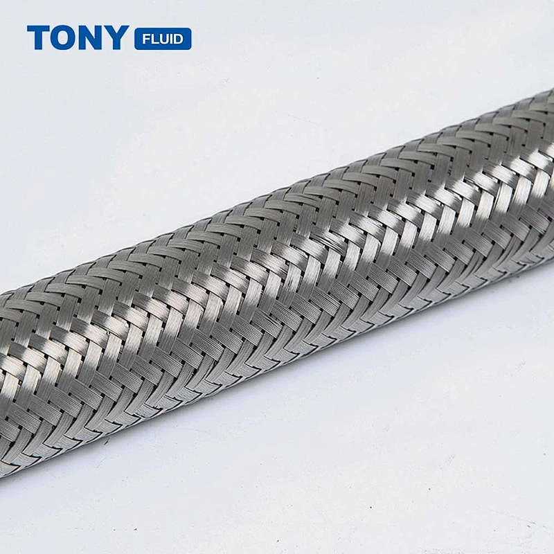 Heat Resistant Stainless Steel Braided Steam Gas Hose High Pressure Metal Flexible Hose Pipe