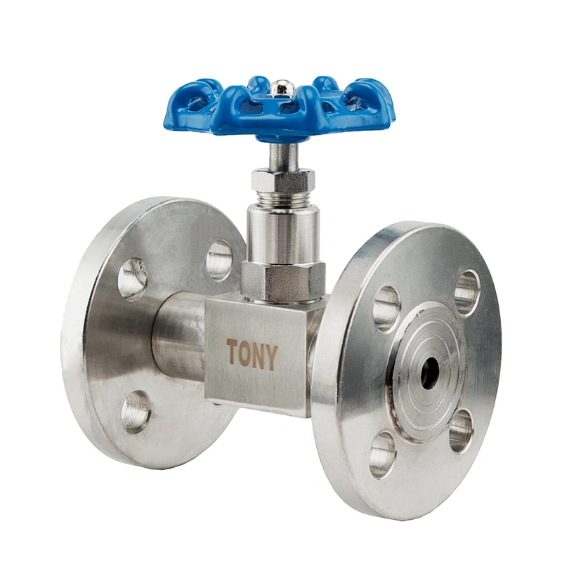 Instrumentation Flange Needle Valve High Pressure 6000PSI Temperature Stainless Steel Flanged Needle Valve