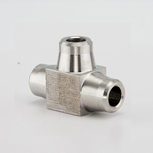 Instrumentation Butt Weld Tee 316 Stainless Steel Tube 6000 PSI Pipe Fitting