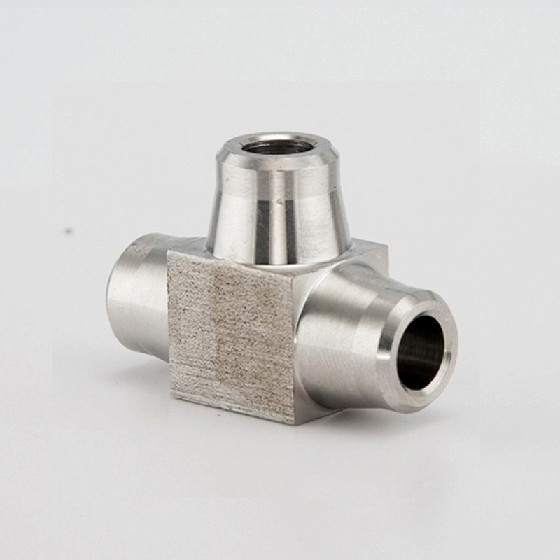 Instrumentation Butt Weld Tee 316 Stainless Steel Tube 6000 PSI Pipe Fitting