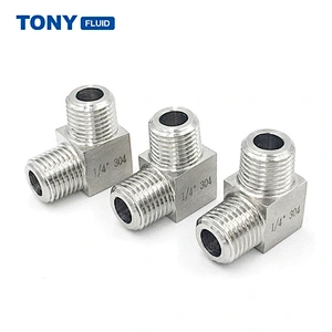 3/4'' NPT Male Thread 90 Degree Elbow Stainless Steel Tube Compression Fitting