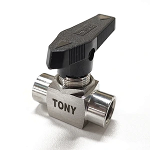 Instrumenation 1PC Stem SS Ball Valve High Pressure 3000PSI Mini Ball Valve