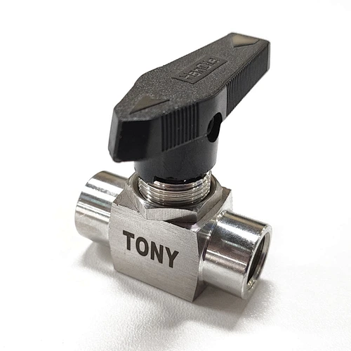 Instrumenation 1PC Stem SS Ball Valve High Pressure 3000PSI Mini Ball Valve