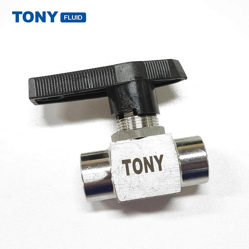 Instrumenation 1PC Stem SS Ball Valve High Pressure 3000PSI Mini Ball Valve