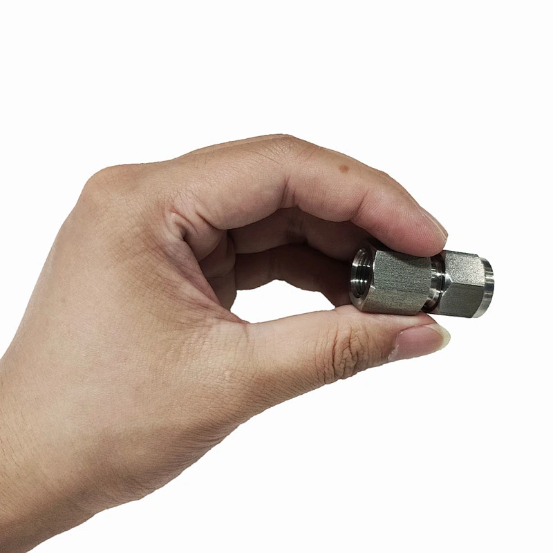 High Pressure Stainless Steel NPT Thread Female Connector Double Ferrule Tube Pipe Fitting