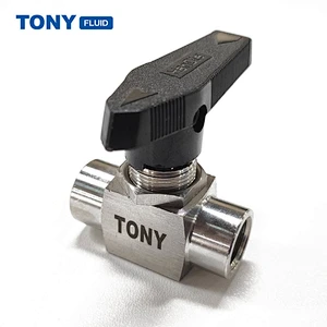 Instrumenation 1PC Stem SS Ball Valve High Pressure 3000PSI Mini Ball Valve