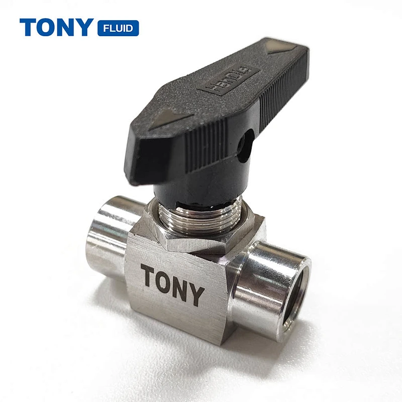 Instrumenation 1PC Stem SS Ball Valve High Pressure 3000PSI Mini Ball Valve