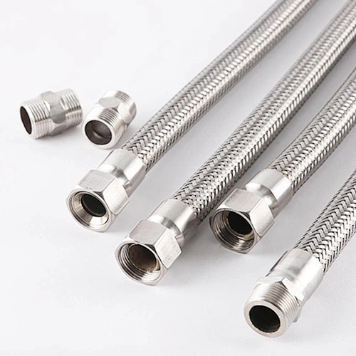 High Pressure Stainless Steel Wire Braided Flexible Metal Hose Heat Resistant Steam Hose
