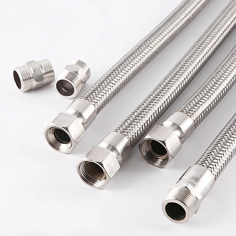High Pressure Stainless Steel Wire Braided Flexible Metal Hose Heat Resistant Steam Hose