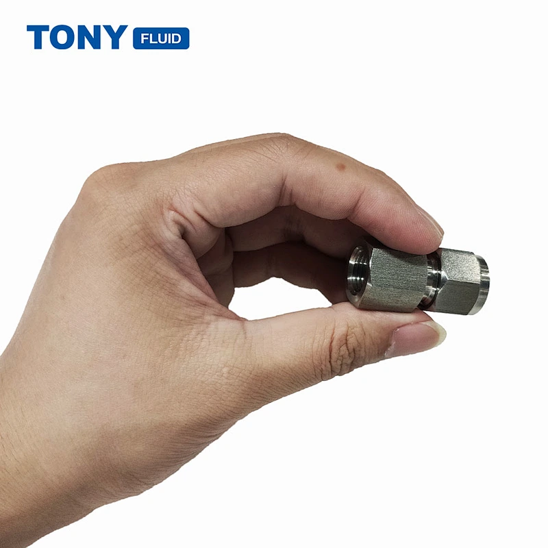 High Pressure Stainless Steel NPT Thread Female Connector Double Ferrule Tube Pipe Fitting