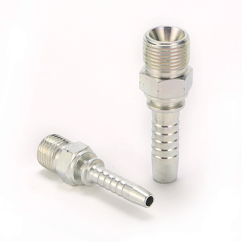 Stainless Steel Hydraulic NPT Male Thread Hose Connector Adapter Compression Hose Pipe Fitting