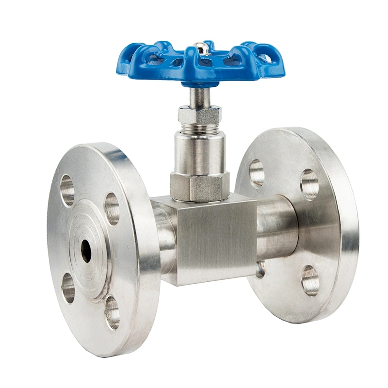 Instrumentation Flange Needle Valve High Pressure 6000PSI Temperature Stainless Steel Flanged Needle Valve
