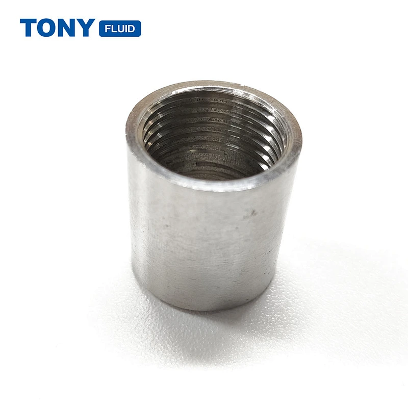 TONY Stainless Steel 304 316 Female Thread Coupling Screwed End Pipe Fitting