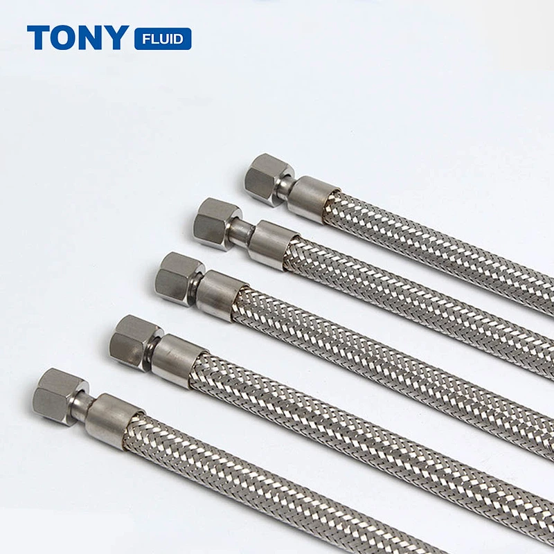 Heat Resistant Stainless Steel Braided Steam Gas Hose High Pressure Metal Flexible Hose Pipe