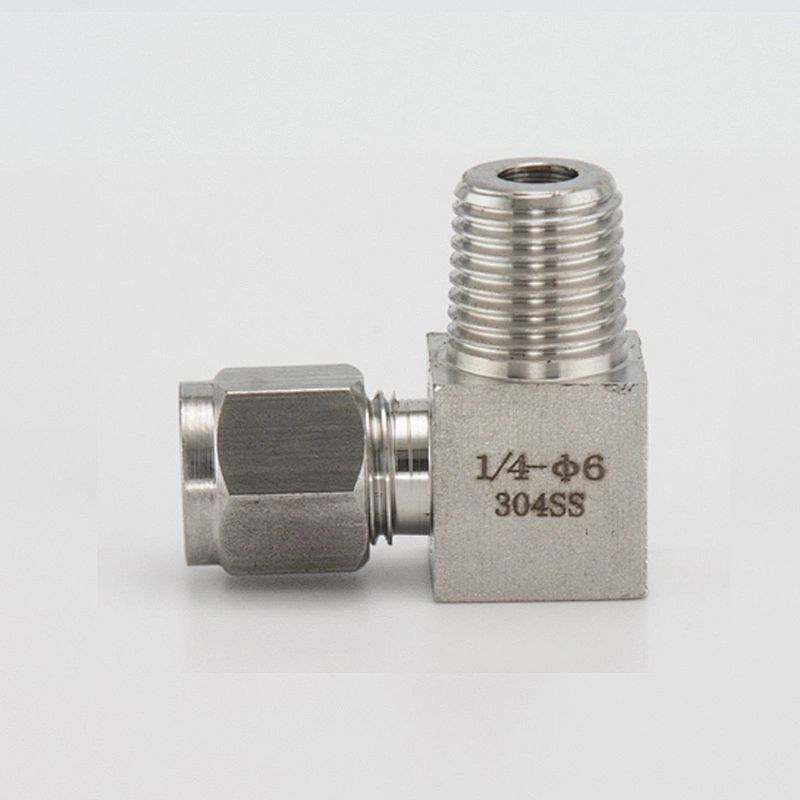 316 Stainless Steel Union Elbow 1/4 inch Tube x 1/4 inch NPT Male 90 Degree Elbow Tube Fitting