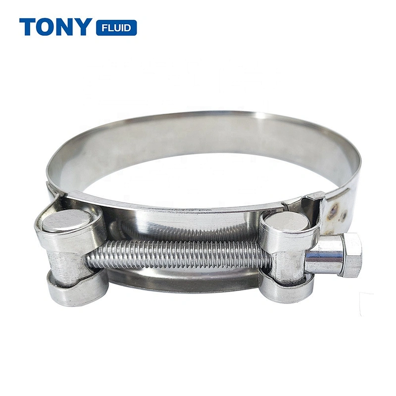 Multi Specification Stainless Steel Heavy Duty Hose Clamp SS Adjustable T Bolt Clamp For Automotive Food