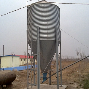 feed storage and conveyor system Hot dip galvanized steel chicken broiler farm feed silo equipment for sale