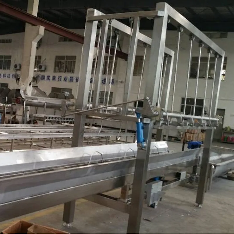 Automatic Crates stack and De-stack machine for Chicken slaughtering house poulry processing line machinery