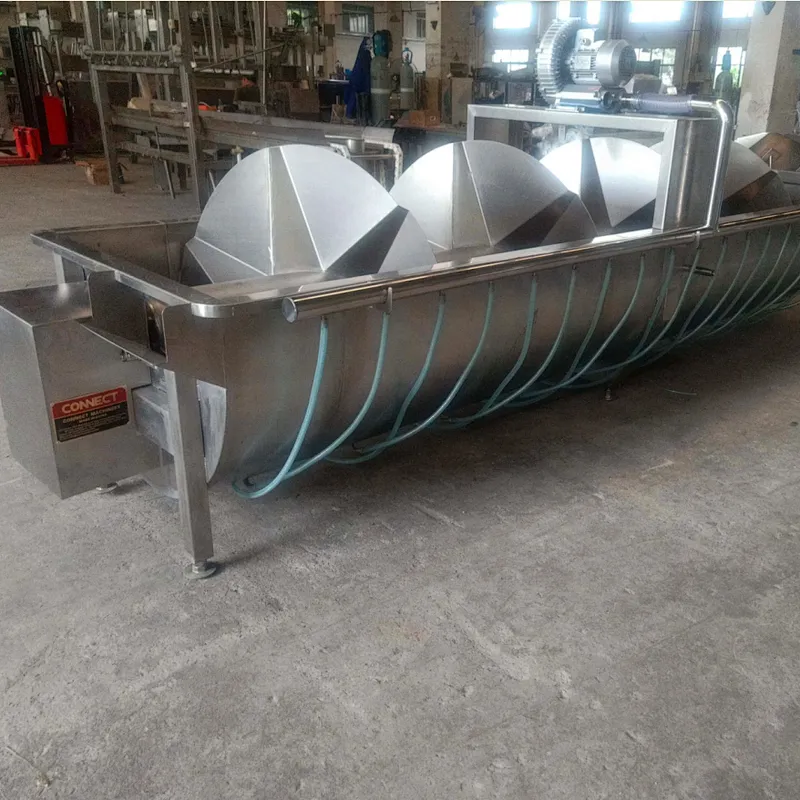 Spiral chiller for Batch Chicken Feet Viscera processing in Slaugher house Equipment