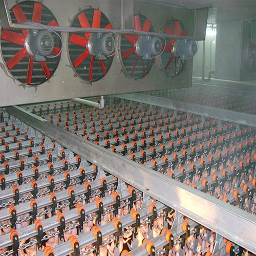 CE certificate proved Top Chinese turnkey poultry farm project chicken slaughter air chiller room equipment with high quality