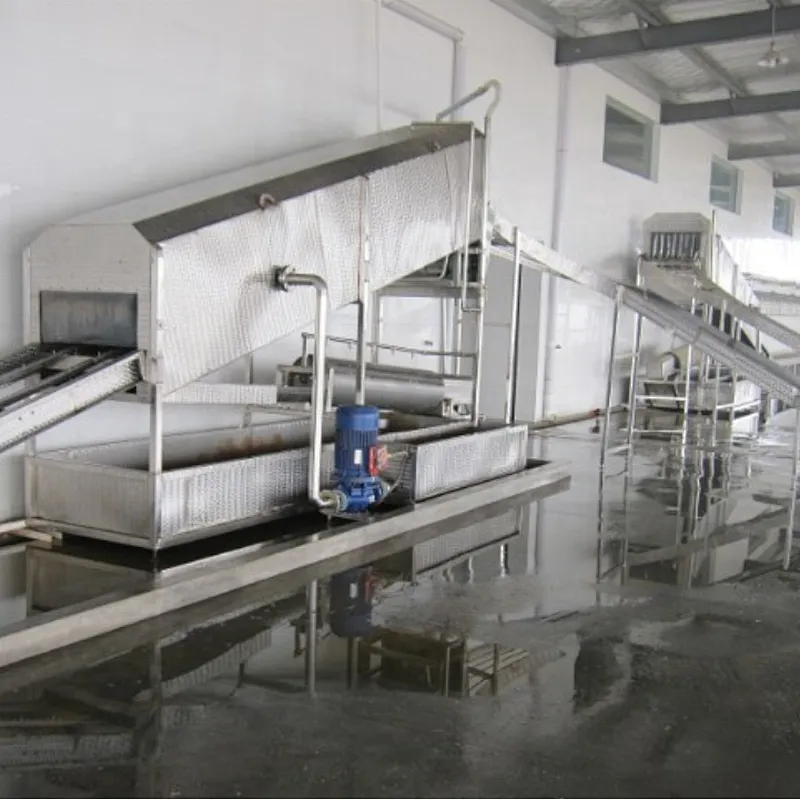 automatic live birds slaughterhouse using crate washer poultry processing line