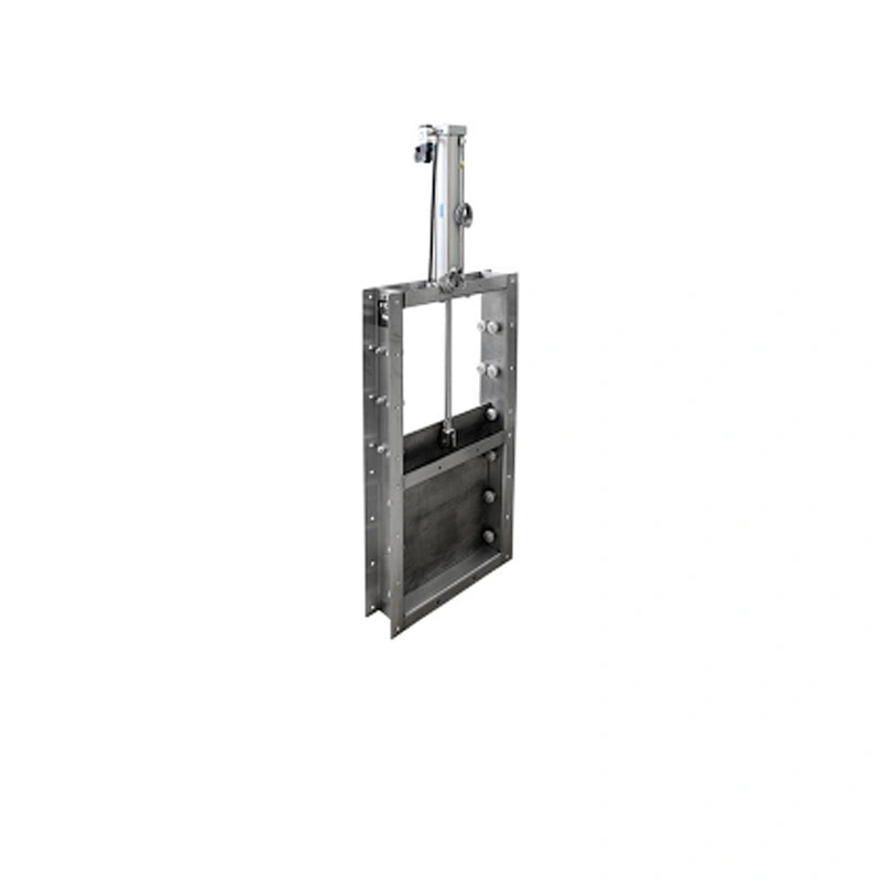 manual, electrical Pneumatic slide gate for feed pellet production line with SC ISO SGS