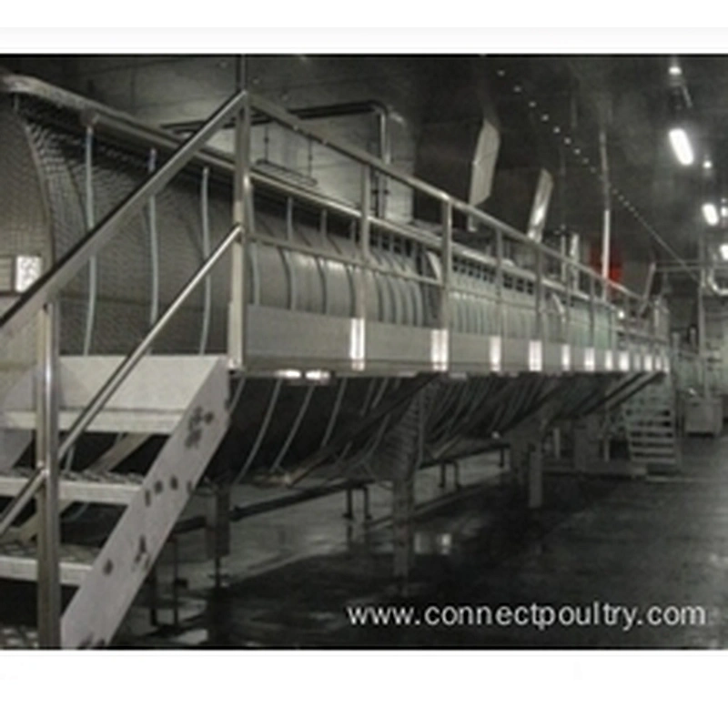 Large Spiral Pre-chiller machine for Poultry processing plant machinery