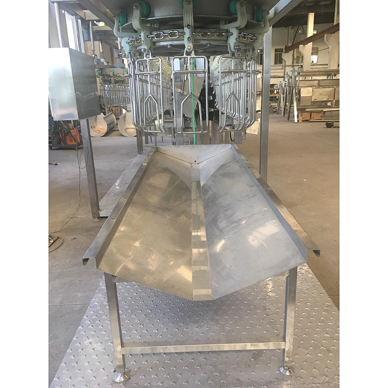 high quality poultry farm chicken slaughterhouse bleeding trough processing line equipment
