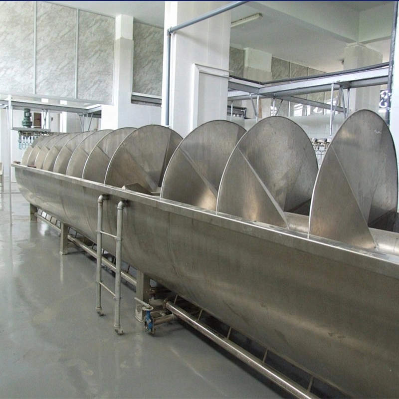 high quality halal poultry screw chilling machine for slaughterhouse processing complete line system
