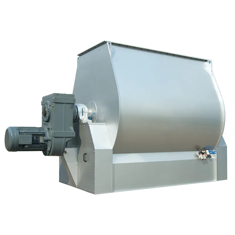 High quality single shaft powder paddle mixer, mixing machine for animal feed raw materials