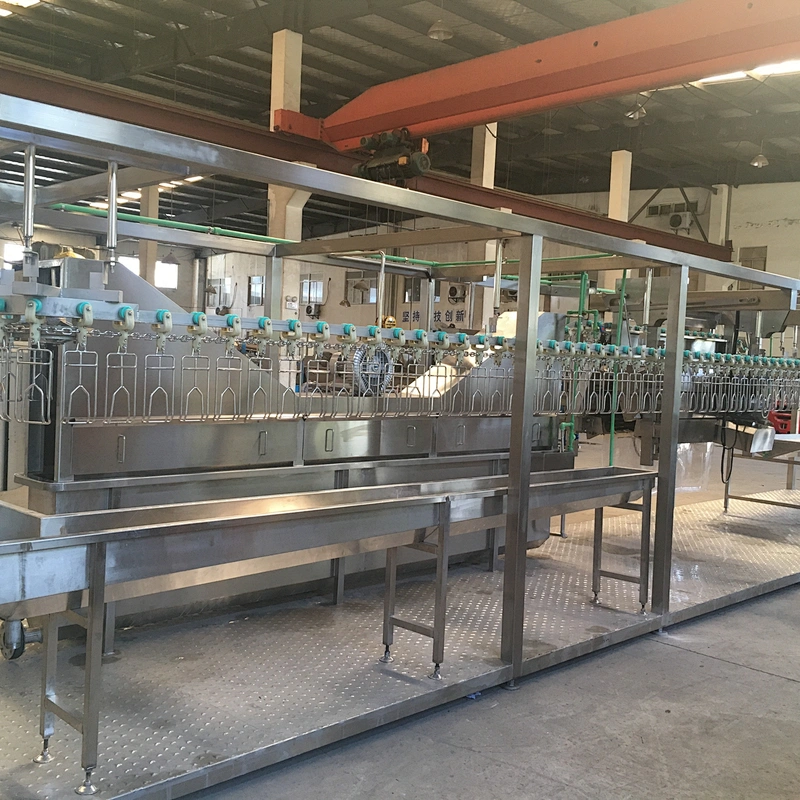 small capacity 300bph 200bph 500bph full automatic compact  poultry slaughtering production line for broiler farm use