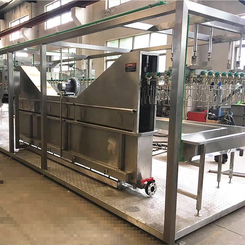 small capacity 300bph 200bph 500bph full automatic compact  poultry slaughtering production line for broiler farm use