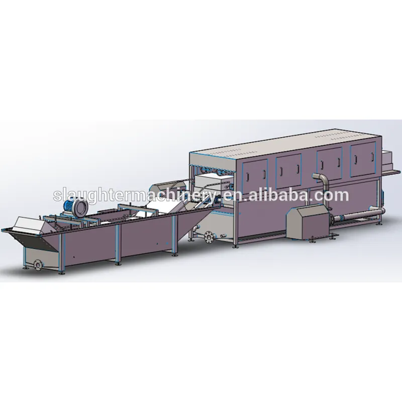 2019 Small Chicken Slaughtering scalding Defeathering Quail Poultry Processing Plant crate washer Machine