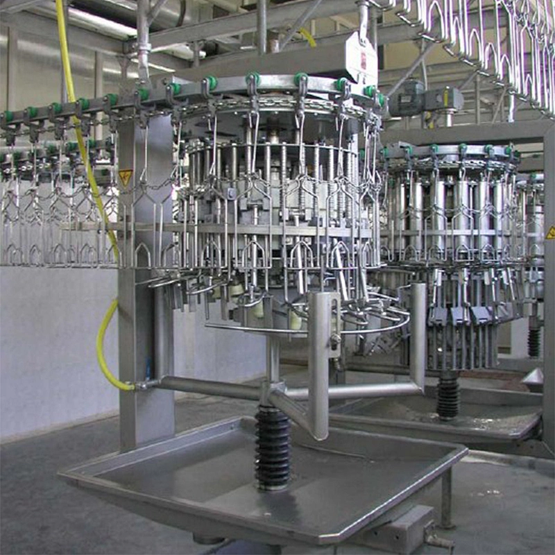 chicken birds slaughterhouse butchery automatic evisceration vent cutter equipment