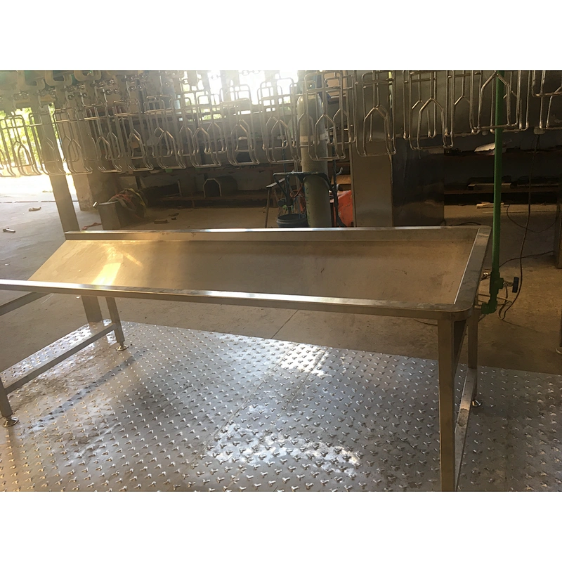 high quality poultry farm chicken slaughterhouse bleeding trough processing line equipment