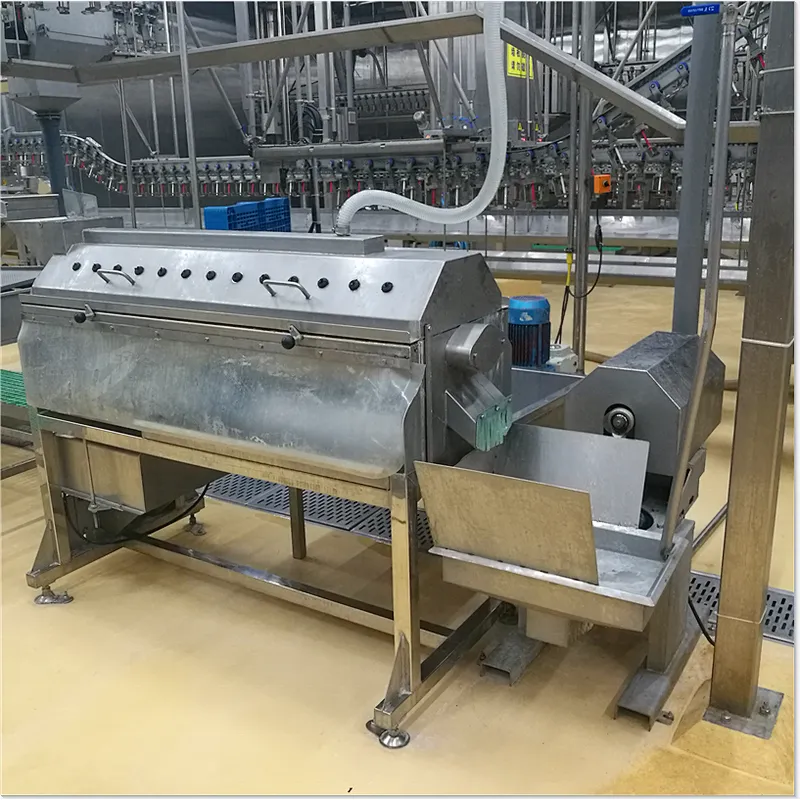 Brand new  500kgs to 1000kg per hour  Production Capacity Chicken feet yellow skin peeling machine poultry processing  machinery