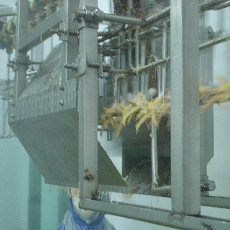 broiler farm halal poultry slaughtering house feet unloader equipment for sale