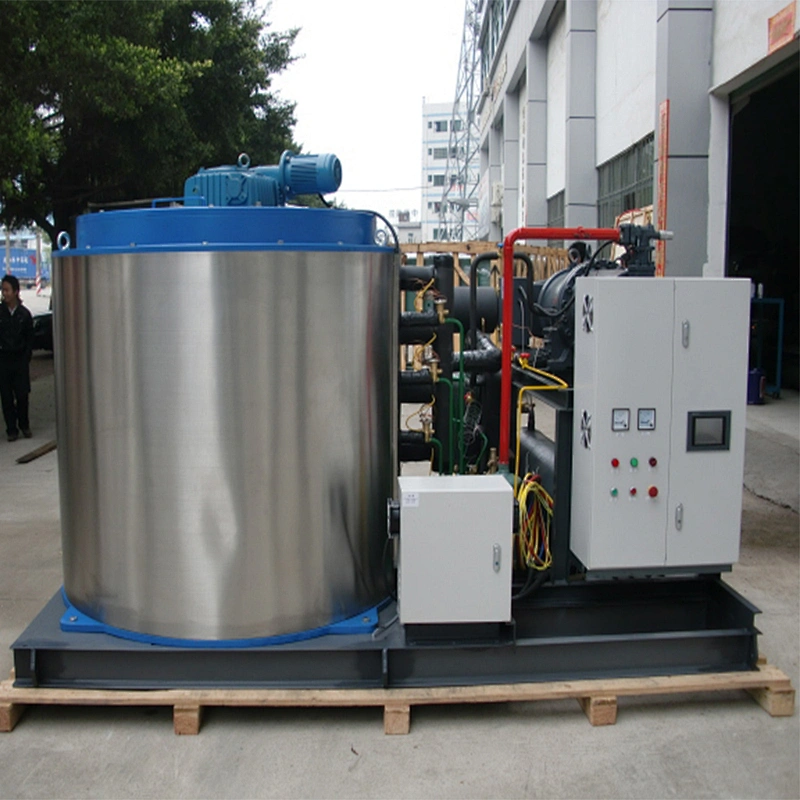 2019 year hot sale 1000kg 2T, 5T 10T, 20T cold roomuse ice making flaker machine  for chicken spiral chiller