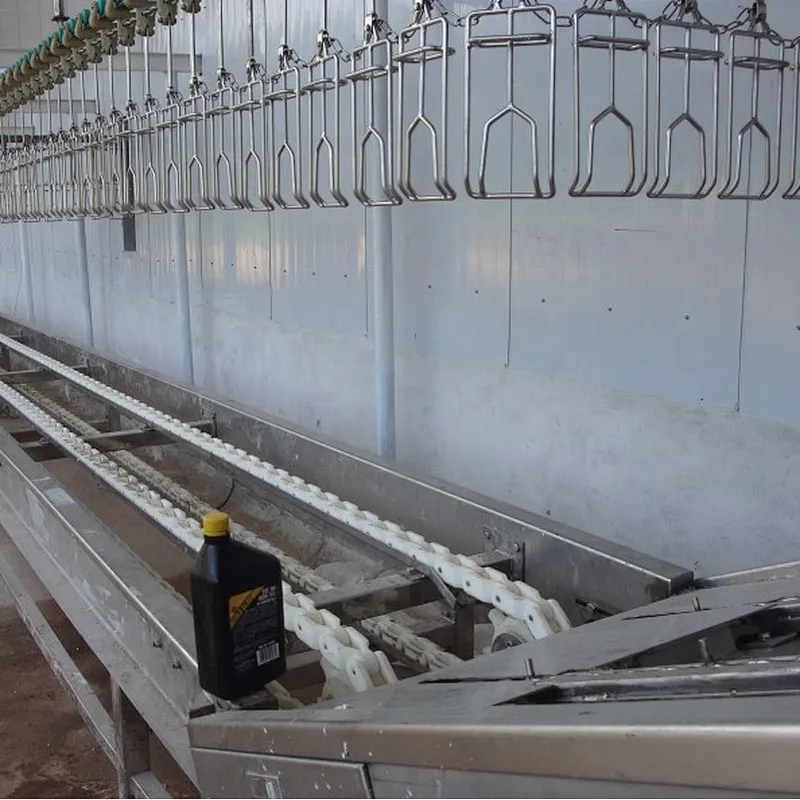chicken birds slaughterhouse butchery automatic crate rolling type conveyor equipment