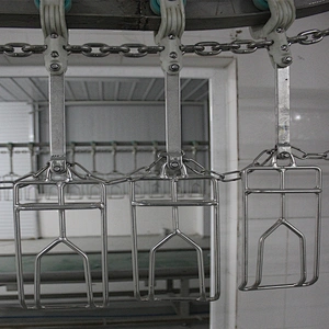 halal poultry abattoir slaughterhouse processing conveyor line shackles for hanging feet
