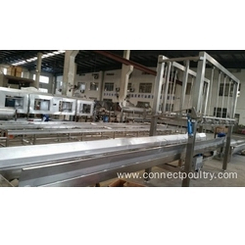 Automatic Crates stack and De-stack machine for Chicken slaughtering house poulry processing line machinery